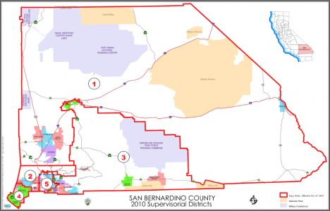 San Bernardino county map